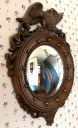 Wooden Eagle Bullseye Mirror