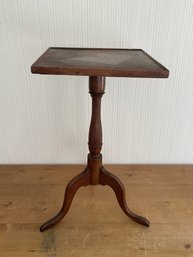 ANTIQUE MAHOGANY SIDE TABLE CANDLE STAND