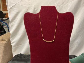 Sterling Silver Necklace, Gold Dipped