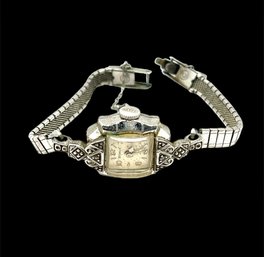 Antique Bezel Mechanical 10K GP With Stainless Steel Back Watch