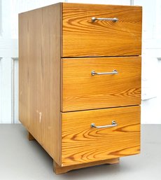 A Vintage Mid Century Pine Office Drawer Unit