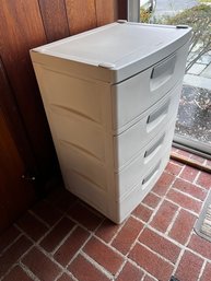 4 Drawer Plastic Storage / File Cabinet
