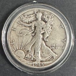 1945 Walking Liberty Silver Half Dollar