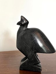 A South African Carved Stone Guinea Hen