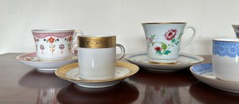 Lot Of 6 Tea Cups With Saucers