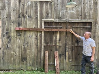 Three Vintage Farmhouse Hat Racks