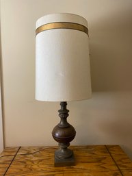 Wood And Metal Table Lamp