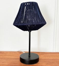 An Adorable Accent Lamp With Rope Shade