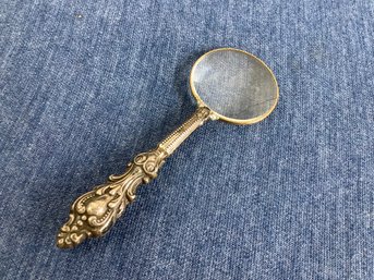 VINTAGE STERLING MAGNIFYING GLASS