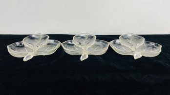 Trio Of Vintage Hazel Atlas Maple Candy Dishes