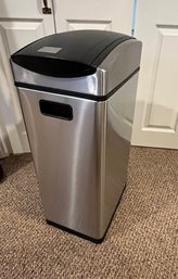 Tall Push Button Top Garbage Pail Trash Can