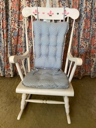 Painted Wood Rocking Chair