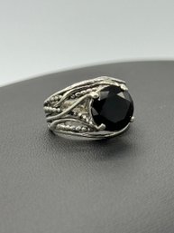 Noa Zuman Israel Made Sterling Silver Black Onyx Ring