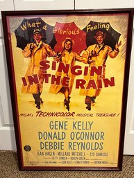 Gene Kelly Singing In The Rain Movie Poster - Wood Frame