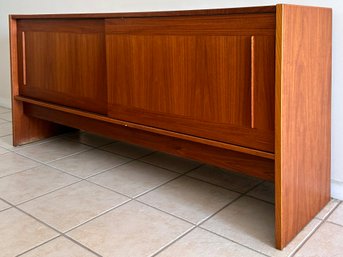 A Vintage Danish Modern Credenza In Teak With Ceramic Tile Inlay By Gangso Of Denmark