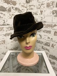 Vintage Velour Hat From Lord & Taylor