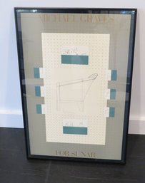 Mid-century Modern Architect Michael Graves Signed Poster