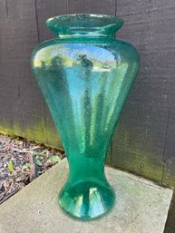 Beautiful Free Form Seeded Glass Vase