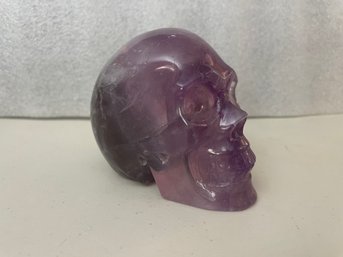 Purple Fluorite Skull, 2 Lb 3oz