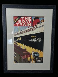 The Boat Train Poster Framed Poster