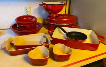 Red Kitchenware- La Creuset, Dansk And More