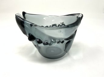 Freeform Scandinavian Art Glass Bowl