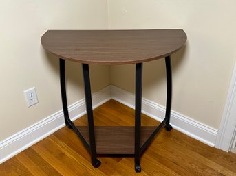 Half Moon Two Tiered Rolling Table
