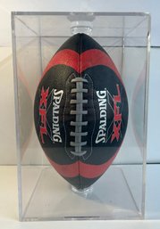 XFL Spalding Football In Display Case