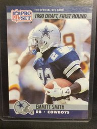 1990 Pro Set Football Emmitt Smith Rookie Card - K