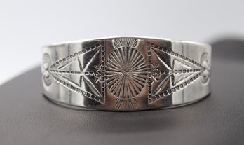 Wonderful Navajo Sterling Silver Cuff Bracelet