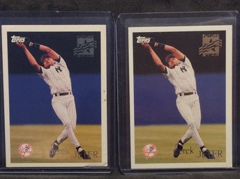 (2) 1996 Topps Future Star Derek Jeter Rookie Cards - K