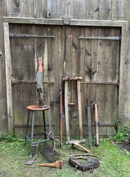 15 Piece Group Of American 19th C Farm & Animal Related Tools