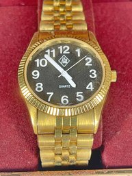 ILA Gold Tone Wristwatch In Original Box