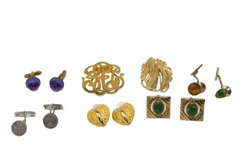 Vintage Cufflinks And Scarf Clips & More