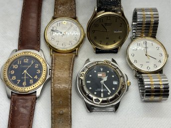 Vintage Men's Wristwatch Lot- Seiko, Timex, Tommy Hilfiger