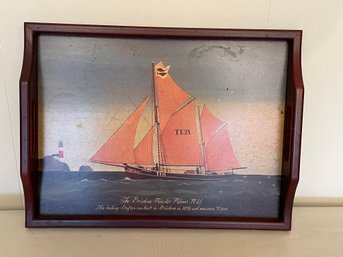 The Brixham Trawler Fulmar TE21 Ship Boat Wooden Tray