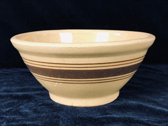 Yellow Ware Stoneware Mixing Bowl