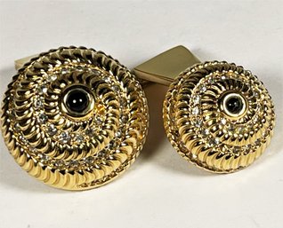 Two Judith Leiber Gold Tone Clips As/is