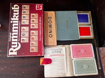 Assorted Vintage Card And Board Games