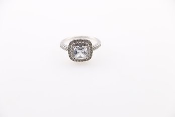 Sterling Silver Cz Ring Size 7