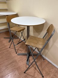Ikea Billsta Bar Tables (2) And Bar Chairs (4)