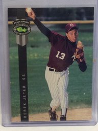 1992 Classic Four Sport Draft Pick Collection Derek Jeter Rookie Card - K