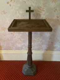 Podium Tray Table With Crucifix