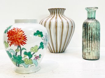 Vases - Mercury Glass, Porcelain, And Ceramic Vase