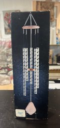 Brand New Aluminum Tubing Diamond Cutting Wind Chime In Original Box        CT / D2