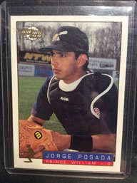 1993-94 Fleer Excel Jorge Posada Minor League Rookie Card - K
