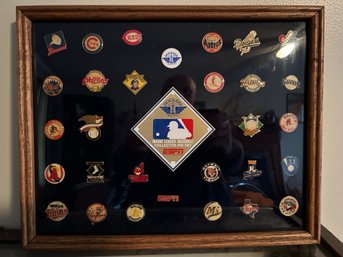 MLB Framed Collectors Pin Set