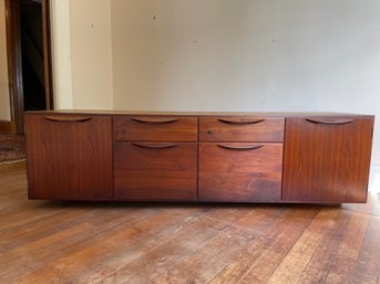 Scandinavian MCM Credenza, Signed Jens Risom Design