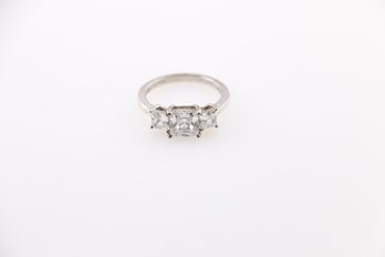 Sterling Silver Cz Ring Size 7