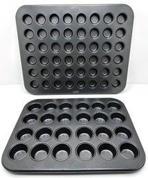 2 New Mini Muffin Cupcake Baking Pans: 24 Minis & 48 Even Minier By Mrs. Fields